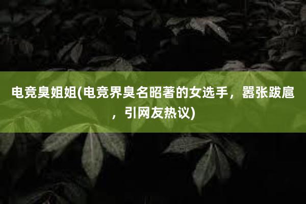 电竞臭姐姐(电竞界臭名昭著的女选手，嚣张跋扈，引网友热议)