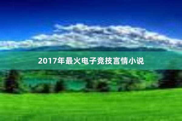 2017年最火电子竞技言情小说