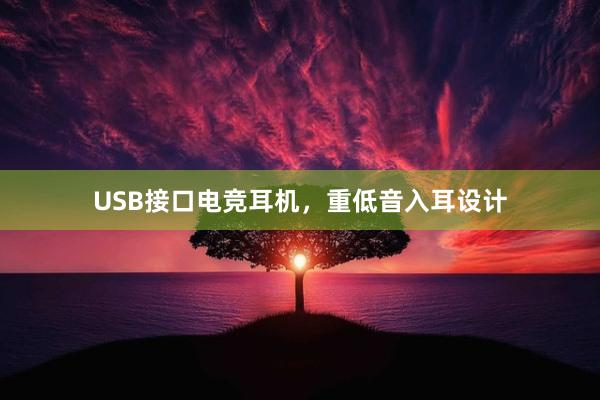 USB接口电竞耳机，重低音入耳设计