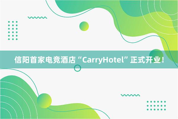 信阳首家电竞酒店“CarryHotel”正式开业！