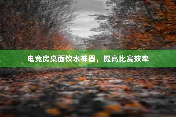 电竞房桌面饮水神器，提高比赛效率