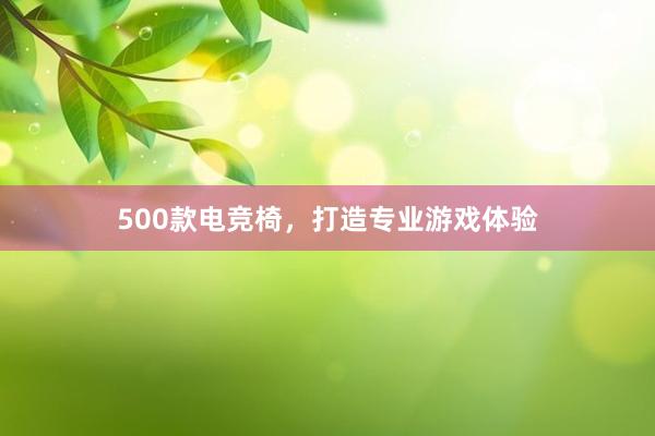 500款电竞椅，打造专业游戏体验