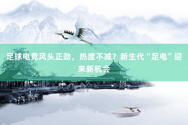 足球电竞风头正劲，热度不减？新生代“足电”迎来新机会